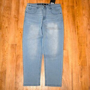 NWT Women's Barbell Apparel Mom Fit Distressed Blue Denim Jeans Sz‎ 31